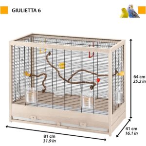 Ferplast Giulietta 6 Svart-tre 81x41x64cm