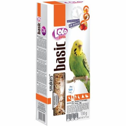 Lolo frøstang med frukt-egg-honning 3pk undulat