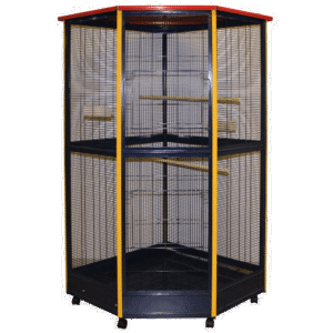 GD General Fuglebur Blå/Gul/Rød 95x95x185 cm